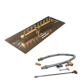 Linear Brass Burner/Rectangular Plate - CFBL90